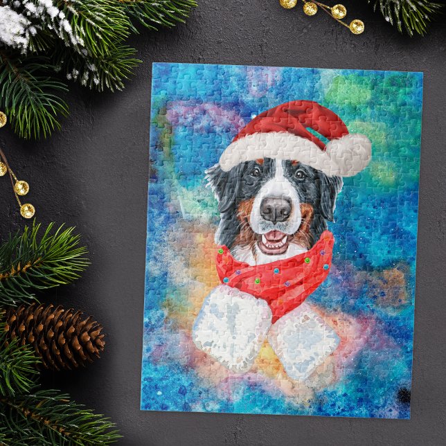Puzzle Noël du chien de race bernoise (Créateur téléchargé)