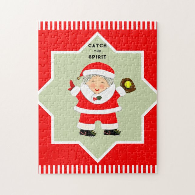 Puzzle Noël du softball (Vertical)