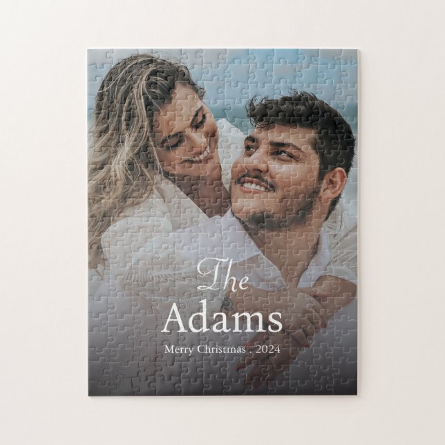 Puzzle Noël élégant | Moderne et tendance Couple amusant (Vertical)