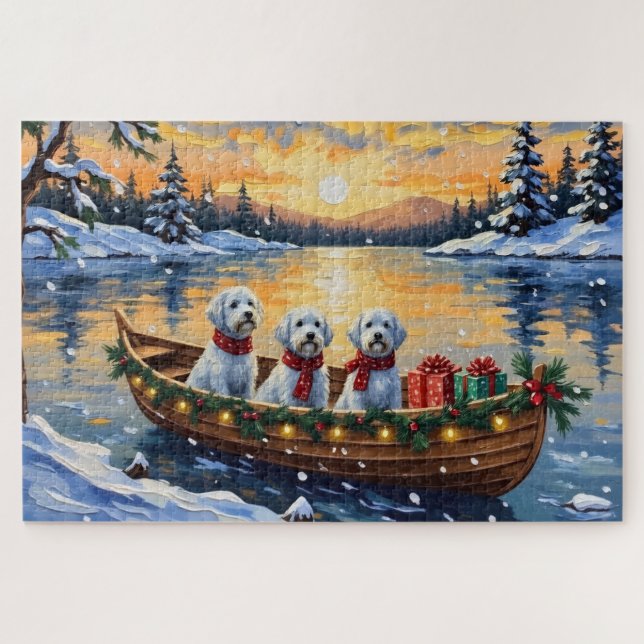 Puzzle Noël en bateau maltais (Horizontal)