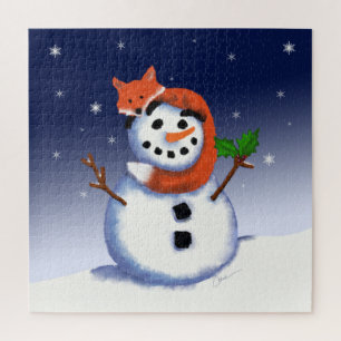 Puzzle Noël Fox et Snowman