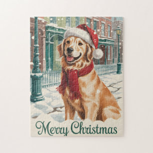 Puzzle Noël Golden Retriever