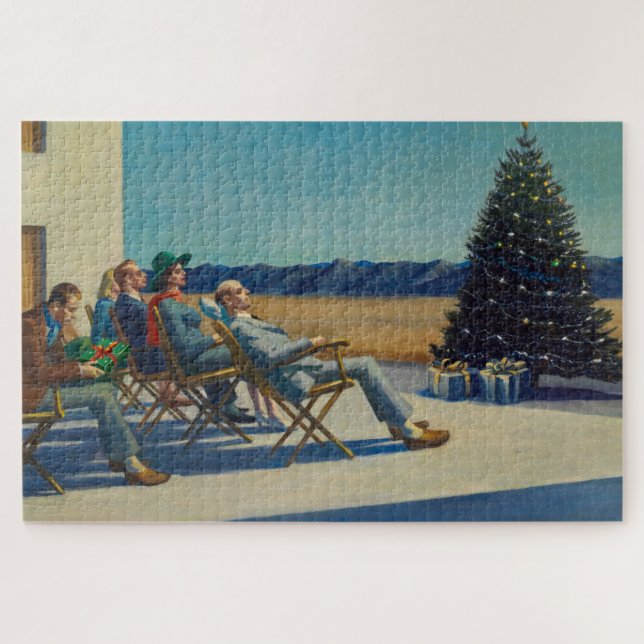 Puzzle Noël, Les gens au soleil, Edward Hopper (Horizontal)