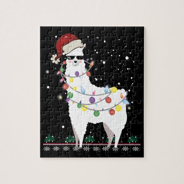 Puzzle Noël Llama (Vertical)
