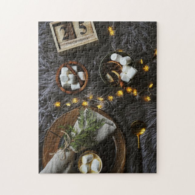 Puzzle Noël Matin Chocolat chaud & Marshmellows (Vertical)