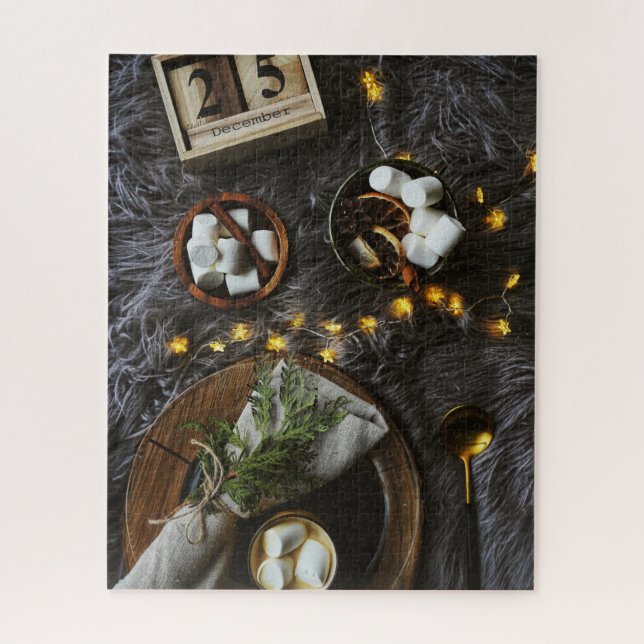 Puzzle Noël Matin Chocolat chaud & Marshmellows (Vertical)