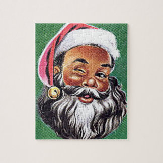 Puzzle Noël noir du Père Noël afro-américain