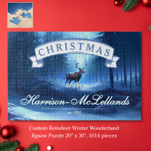 Puzzle Noël Paysage hivernal merveilleux personnalisé 