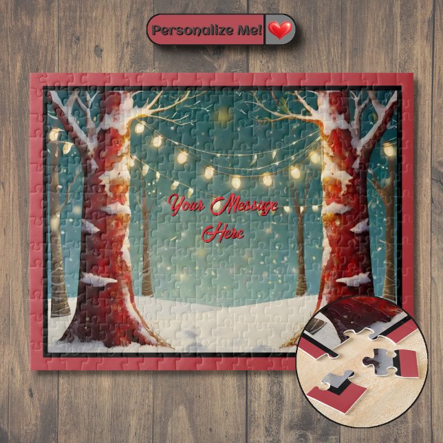 Puzzle Noël personnalisé (Customizable Christmas Jigsaw Puzzle)