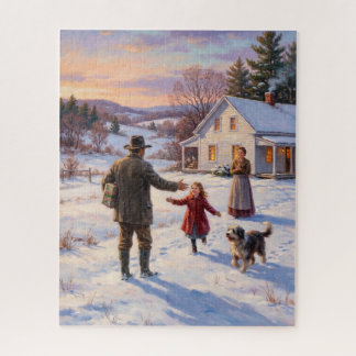 Puzzle Noël Retour à la Maison Campagnarde Vintage