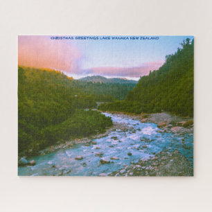 Puzzle Noël Salutations Lac Wanaka Nouvelle-Zélande