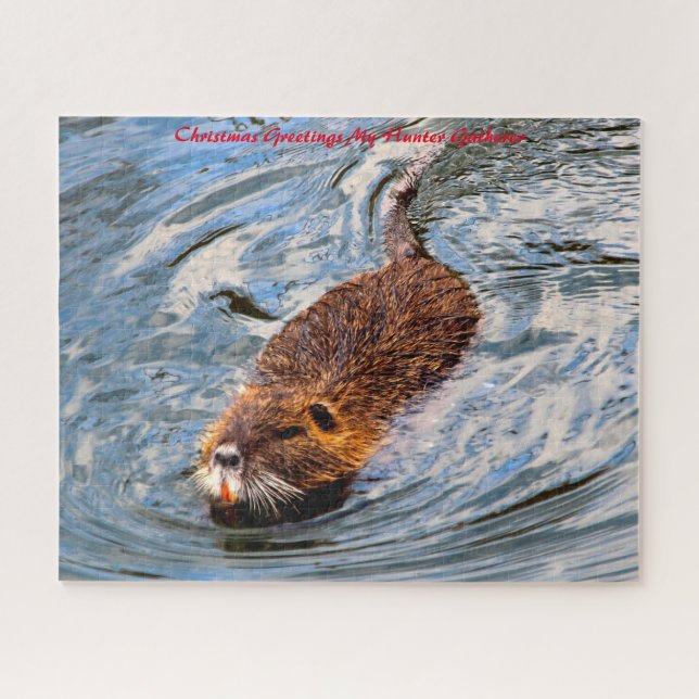 Puzzle Noël Salutations Mon Hunter Gatherer (Horizontal)