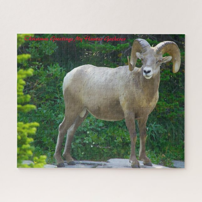Puzzle Noël Salutations Mon Hunter Gatherer (Horizontal)