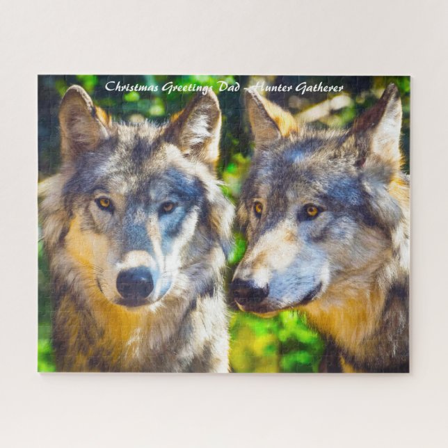 Puzzle Noël Salutations Mon Hunter Gatherer (Horizontal)