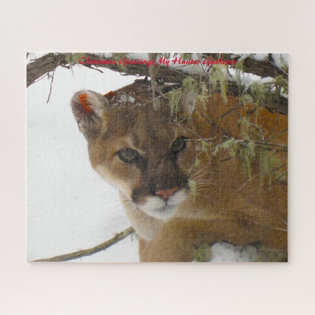 Puzzle Noël Salutations Mon Hunter Gatherer (Horizontal)