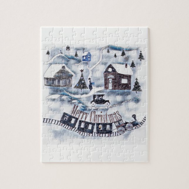 Puzzle Noël, Vintage (Vertical)