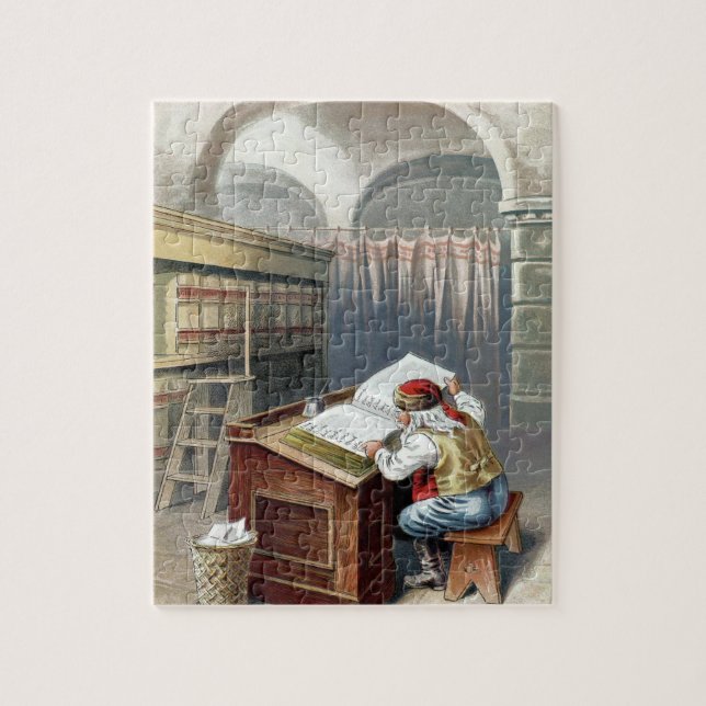 Puzzle Noël vintage, Saint Nicolas méchant ou gentil  (Vertical)