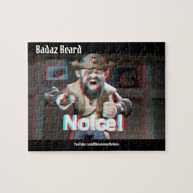 Puzzle Noice ! Badaz Beard 3D (Horizontal)