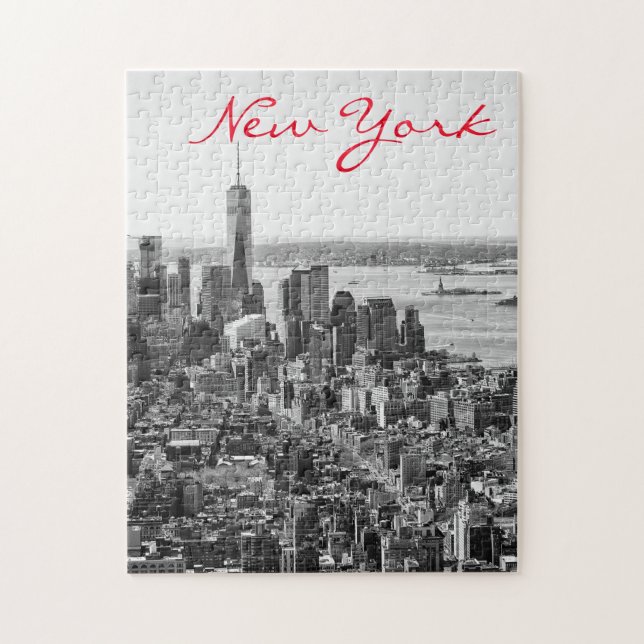 Puzzle Noir blanc New York City Manhattan (Vertical)
