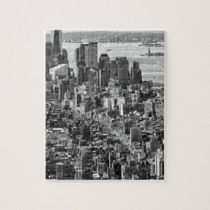 Puzzle Noir blanc New York City Skyline