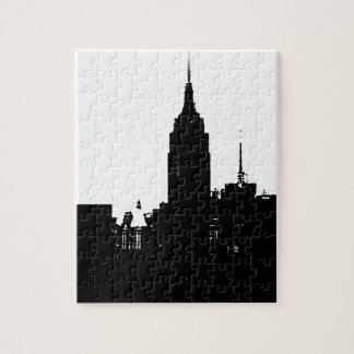 Puzzle Noir blanc New York Silhouette