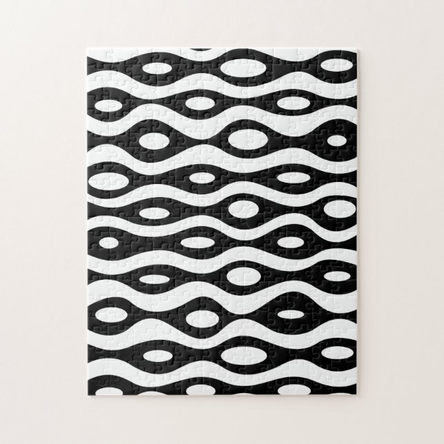 Puzzle Noir et blanc organique (Vertical)