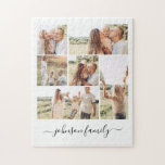 Puzzle Nom de famille Garde photo 6 images<br><div class="desc">Personnalisé et unique Famille 6 Images Photo Puzzle avec nom personnalisé pour rester à la maison et jouer aux jeux avec vos parents,  grands-parents ou enfants. Ce jeu spécial de puzzle photo fait un grand cadeau d'anniversaire ou de Noël pour toute la famille à profiter.</div>