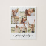 Puzzle Nom de famille Garde photo 6 images<br><div class="desc">Personnalisé et unique Famille 6 Images Photo Puzzle avec nom personnalisé pour rester à la maison et jouer aux jeux avec vos parents,  grands-parents ou enfants. Ce jeu spécial de puzzle photo fait un grand cadeau d'anniversaire ou de Noël pour toute la famille à profiter.</div>