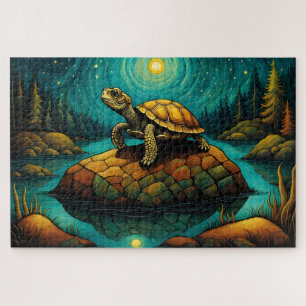 Puzzle Nom de la tortue naturelle de Rock River