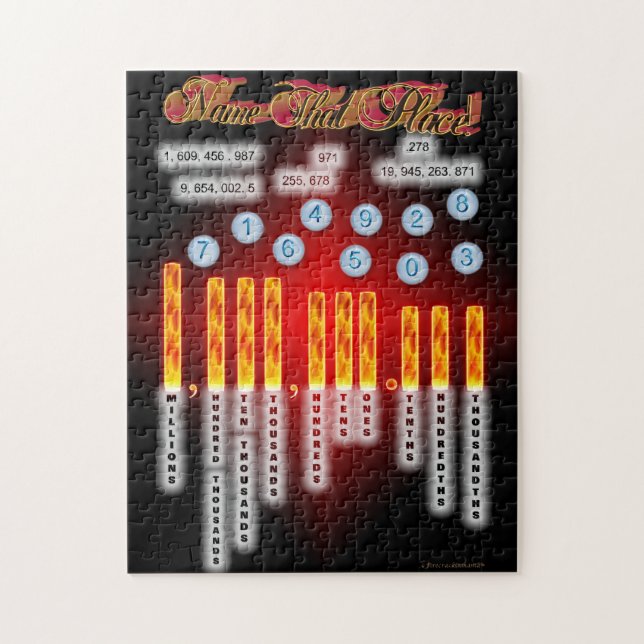 Puzzle Nom de maths qui placent (Vertical)