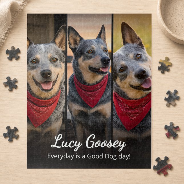 Puzzle Nom de photo de chien Citation mignonne (Créateur téléchargé)