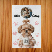 Nom de photo de maman de chien rose mignon