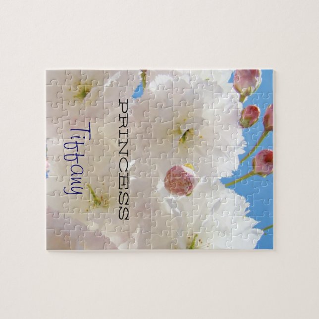 Puzzle Nom de princesse énigmes Fleurs de printemps Ciel  (Horizontal)