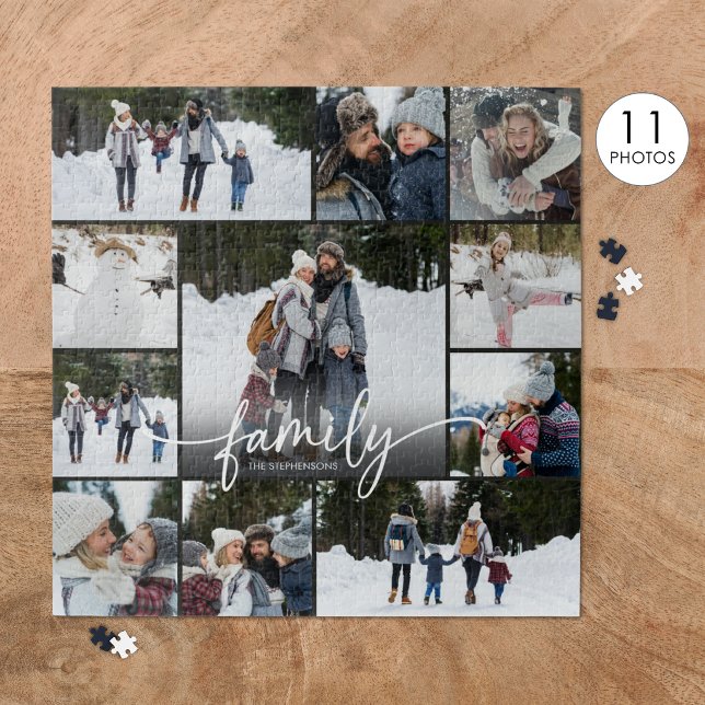 Puzzle Nom du script de collage de photos de famille 11 (Créateur téléchargé)