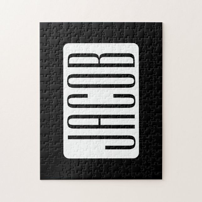 Puzzle Nom moderne ou nom de marque modifiable pour l'ent (Vertical)