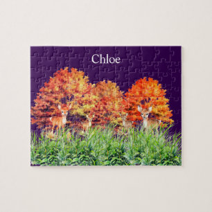 Puzzle Nom personnalisé Cerf