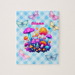 Puzzle Nom personnalisé Champignons