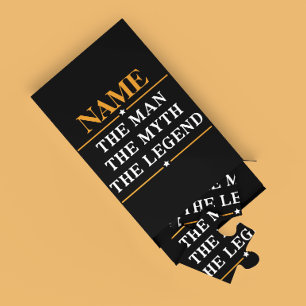 Puzzle Nom Personnalisé L'Homme Le Mythe La Légende