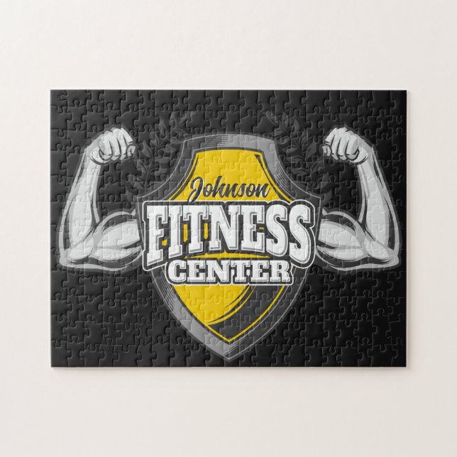 Puzzle Nom personnalisé Muscle Fitness Trainer Gym (Horizontal)