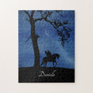 Puzzle Nom personnalisé Pegasus Unicorn Imaginaire mignon