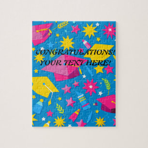Puzzle Nom personnalisé Texte Graduation unique Cadeau