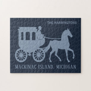 Puzzle Nom personnalisé & Texte Mackinac Island