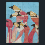 Puzzle Nombre de Flamants roses<br><div class="desc">"Flock of Flamants roses II" de Jennifer Rutledge. Comprend un groupe de flamants roses avec des textures variées appliquées.</div>