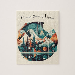 Puzzle Nordic Pines & Peaks, personnalisé