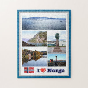 Puzzle Norvège - Norge - I Love -