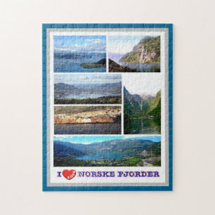 Puzzle Norvège - Norske Fjorder - I Love -