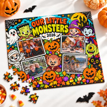 Nos Petits Monstres Photo Halloween Personnalisé