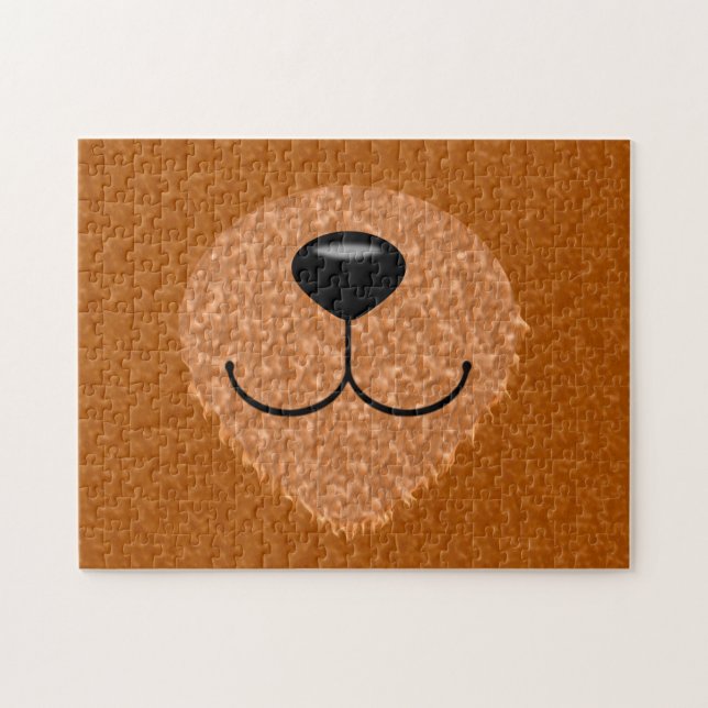 Puzzle Nose et bouche d'ours en peluche (Horizontal)
