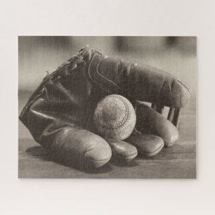 Puzzle Nostalgie du baseball - Mitt et Baseball