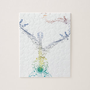 Puzzle Notes 8 de guitare et de musique